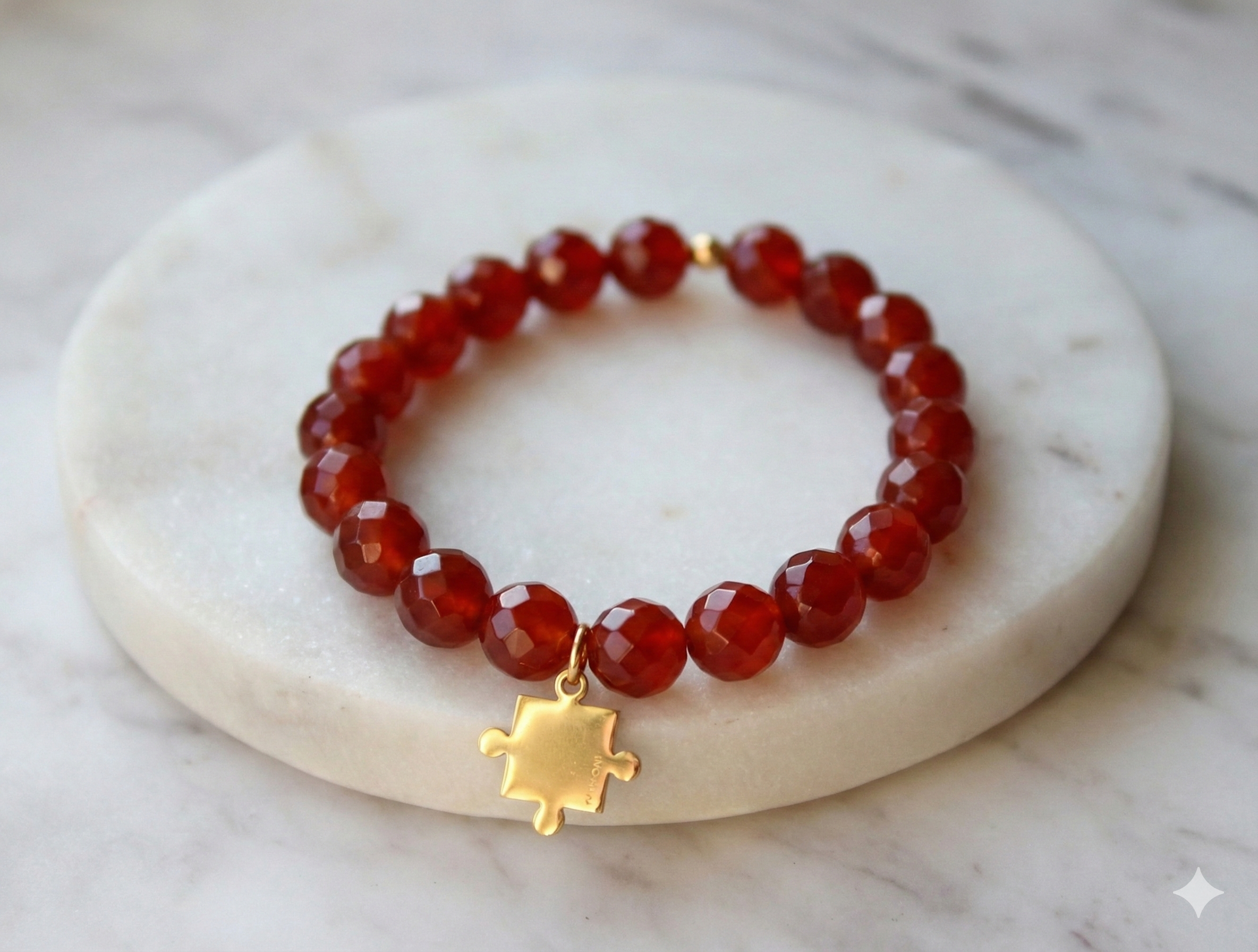 Bransoletka z puzzlem#2 fasetowana