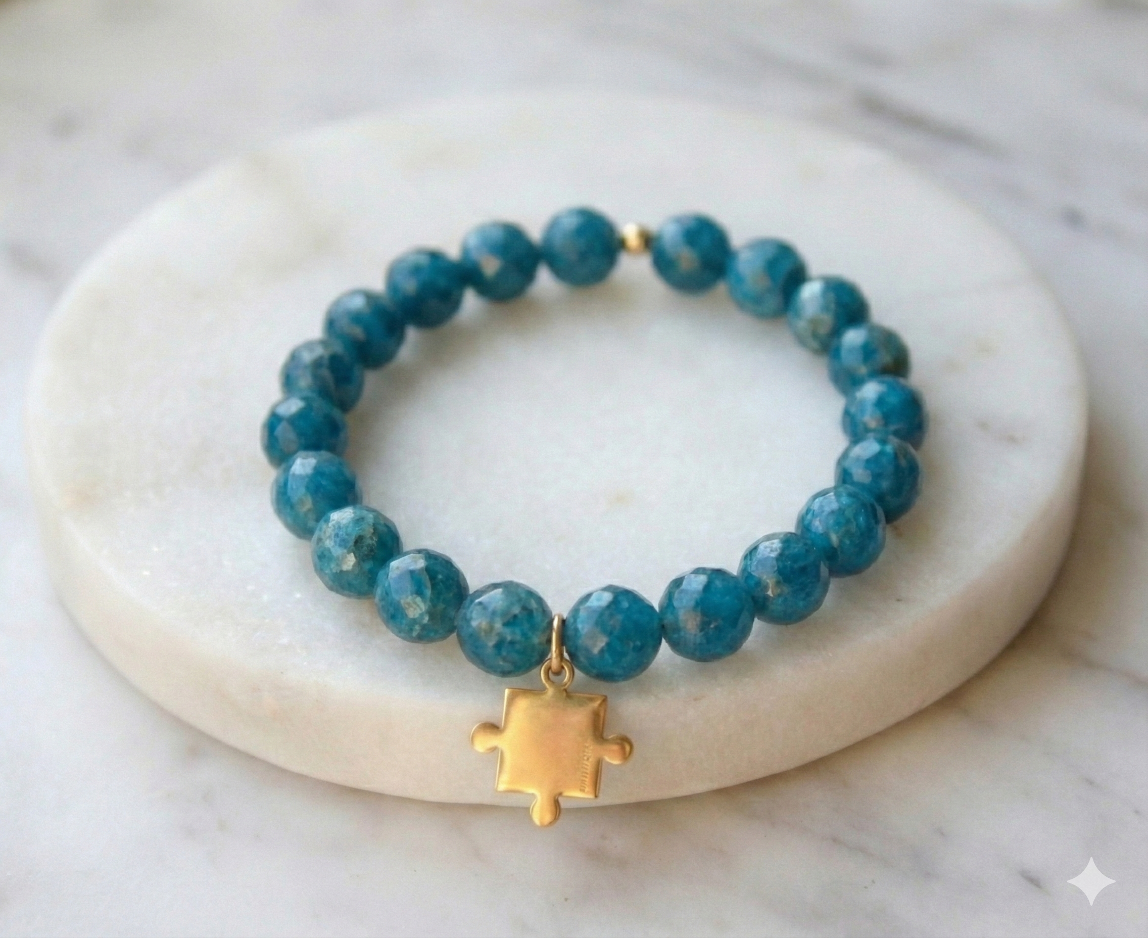 Bransoletka z puzzlem#2 fasetowana