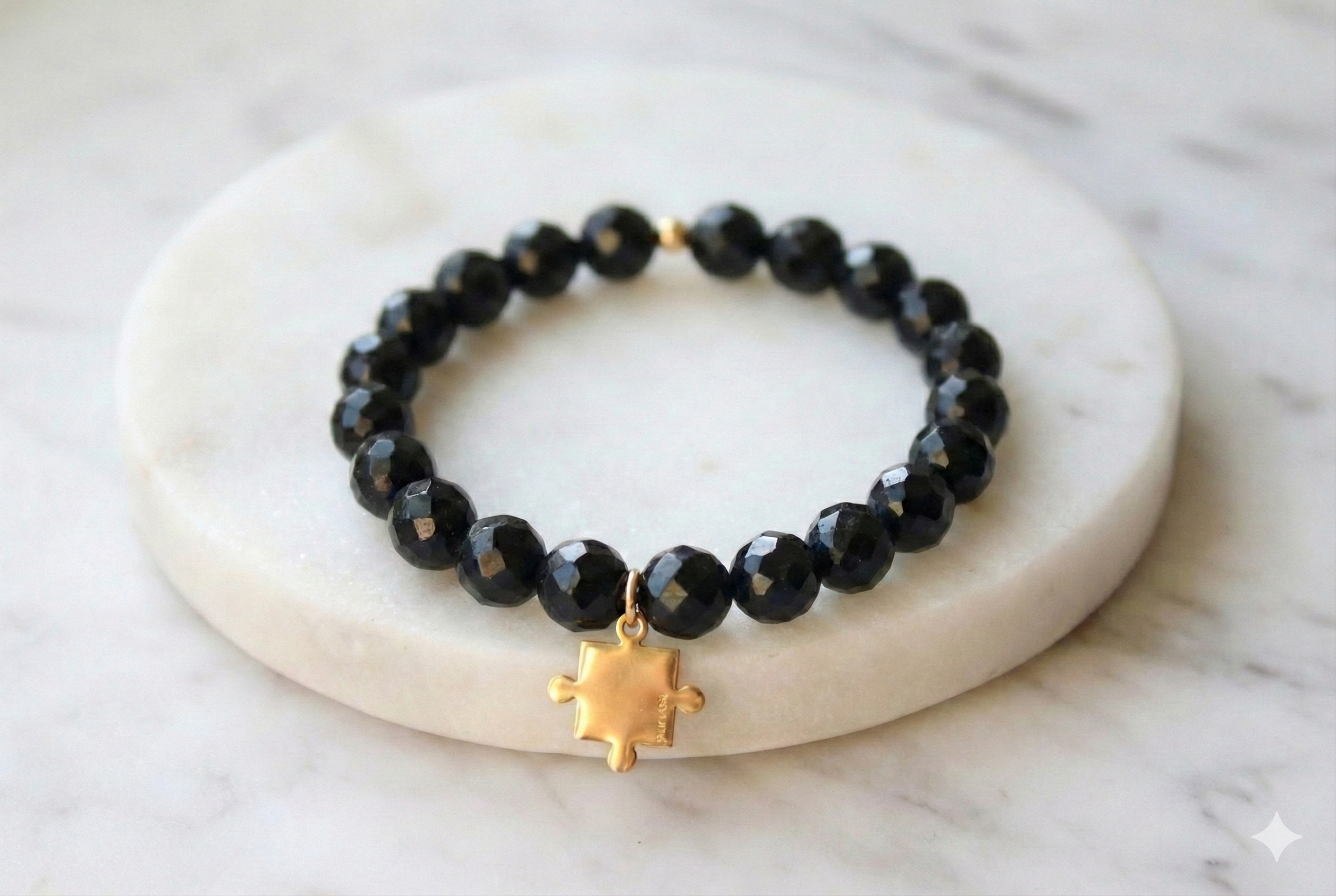 Bransoletka z puzzlem#2 fasetowana