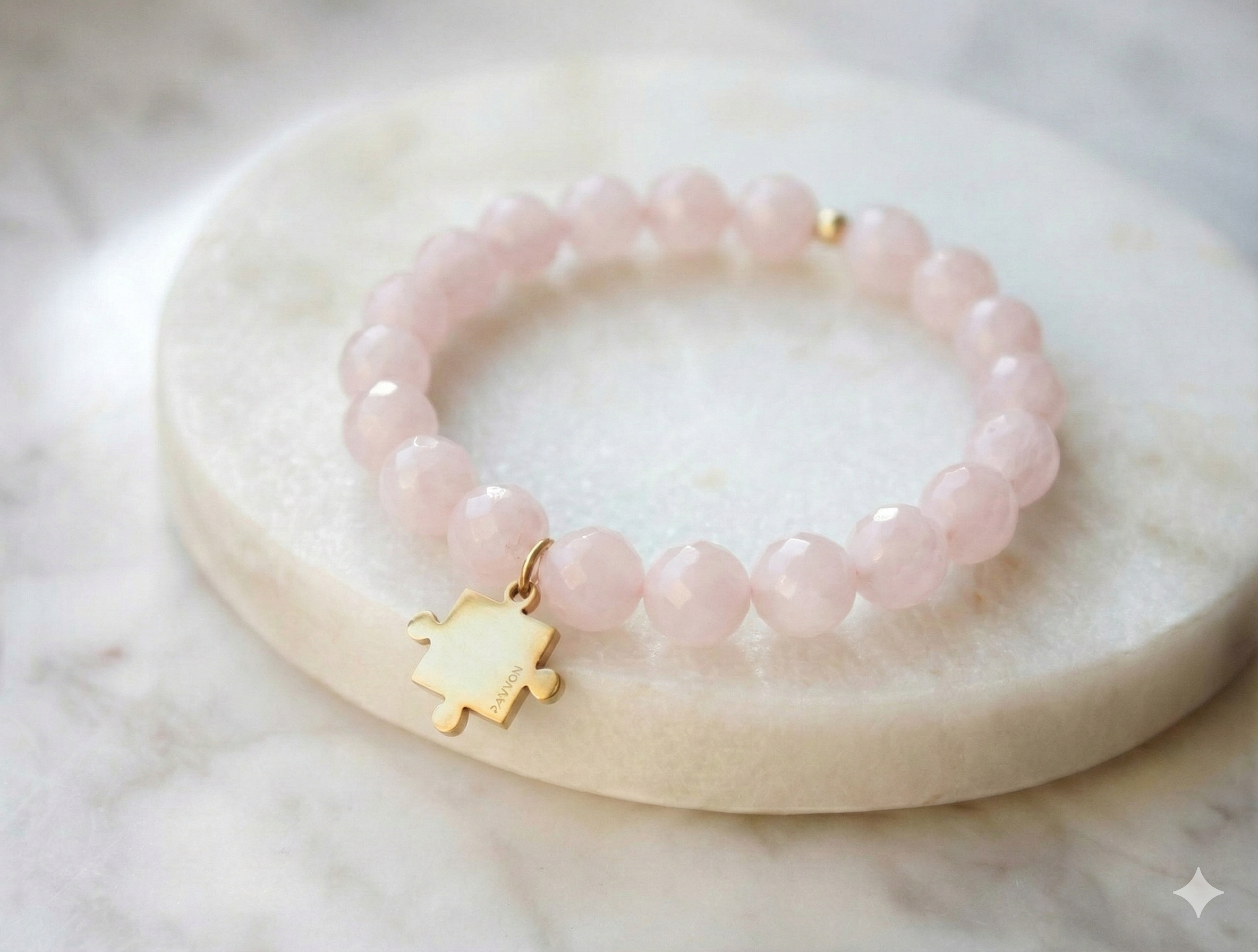 Bransoletka z puzzlem#2 fasetowana