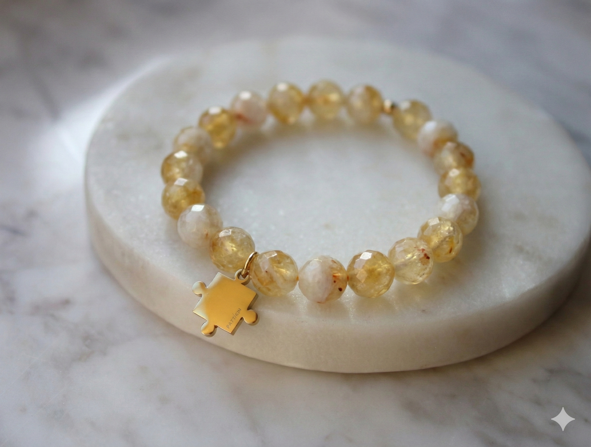 Bransoletka z puzzlem#2 fasetowana