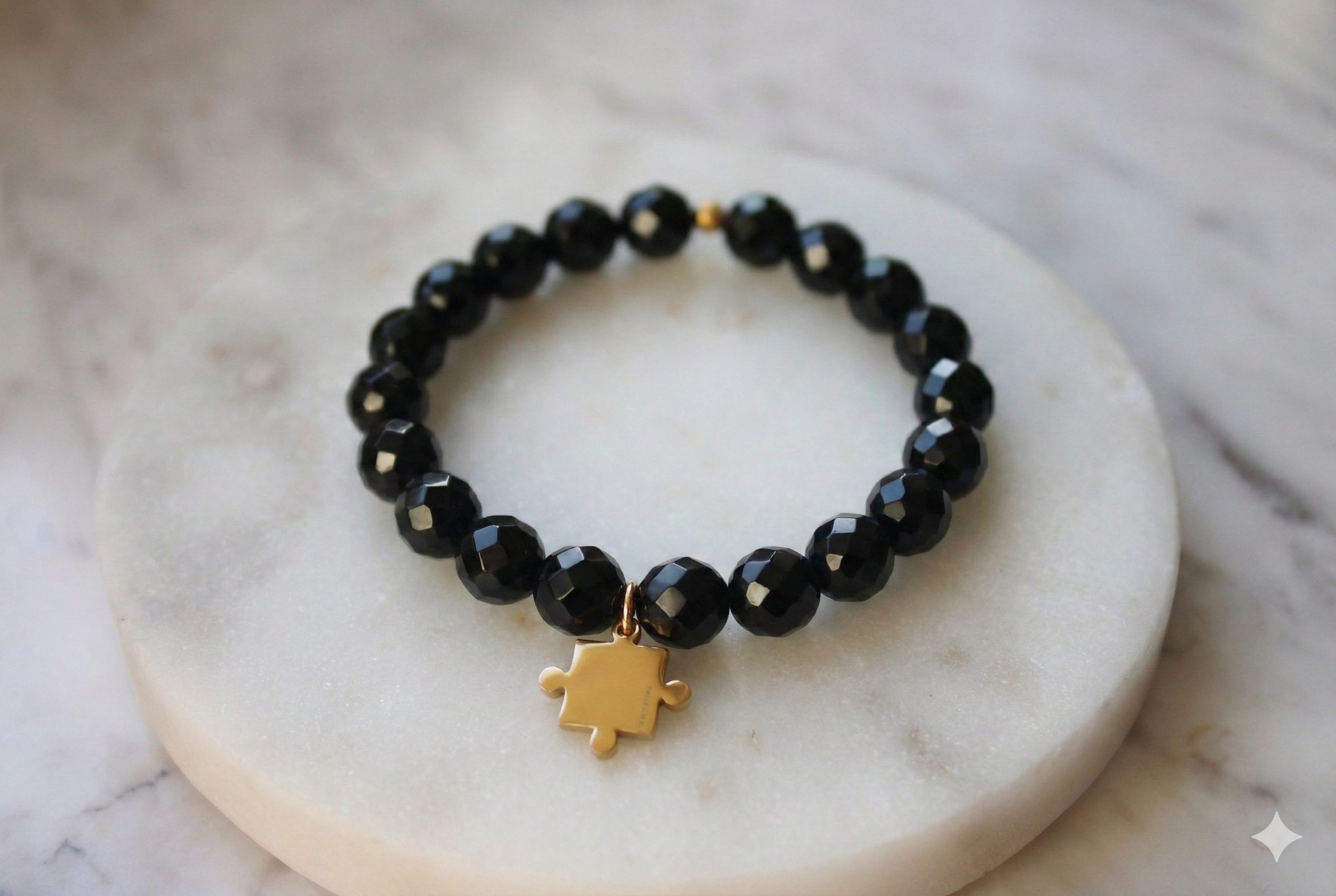 Bransoletka z puzzlem#2 fasetowana