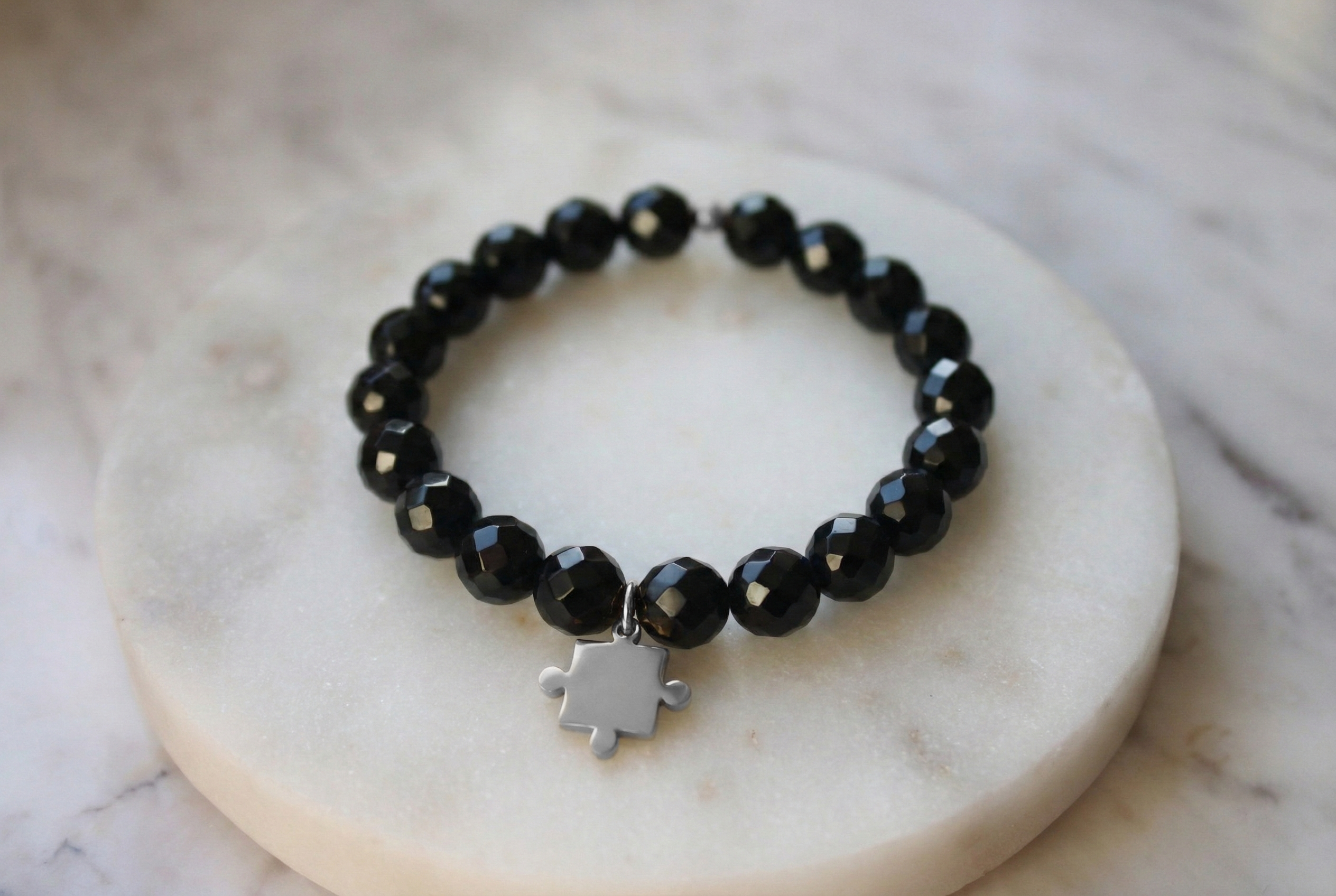 Bransoletka z puzzlem#2 fasetowana