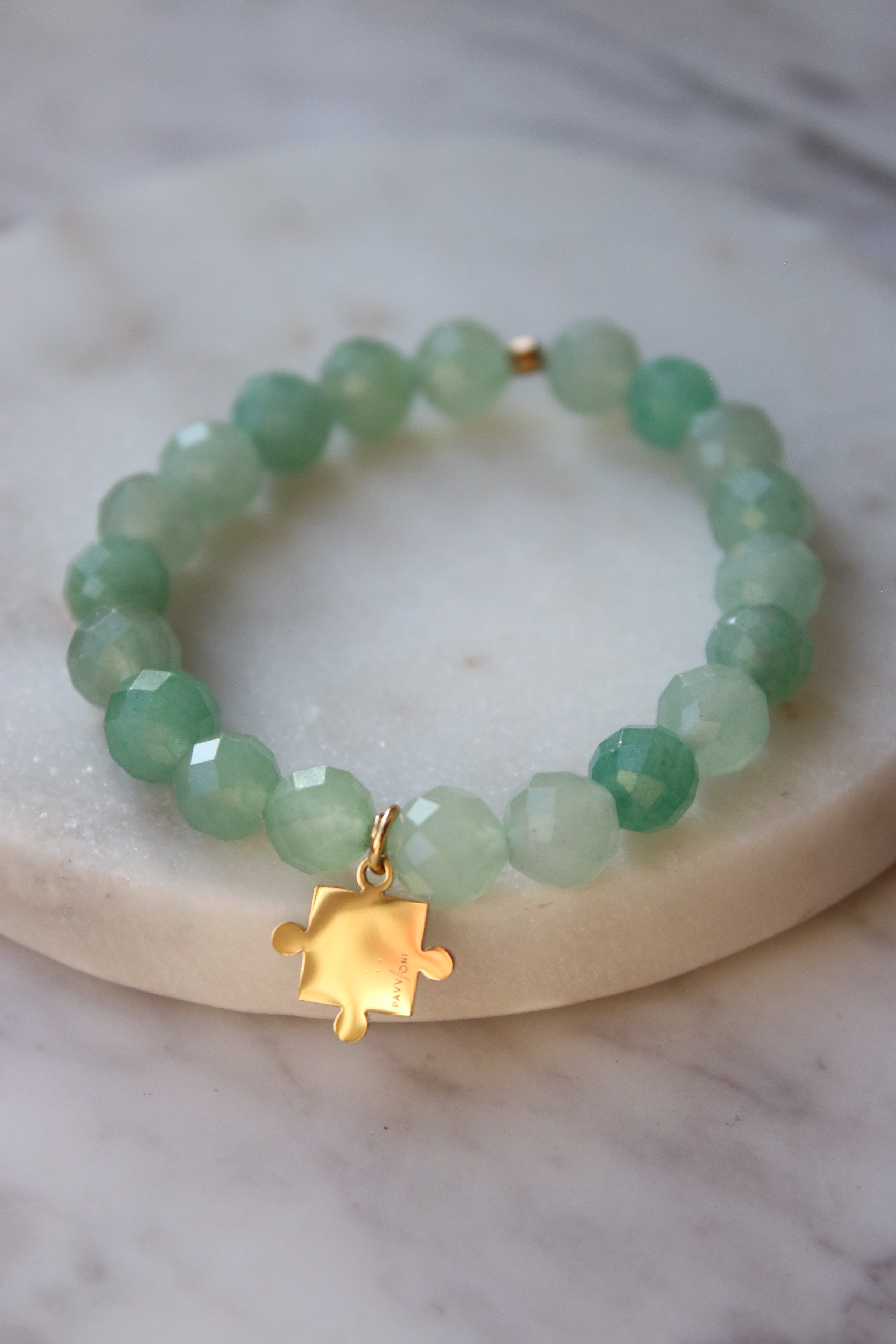 Bransoletka z puzzlem#2 fasetowana