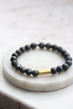 Bransoletka męska z prostokątem