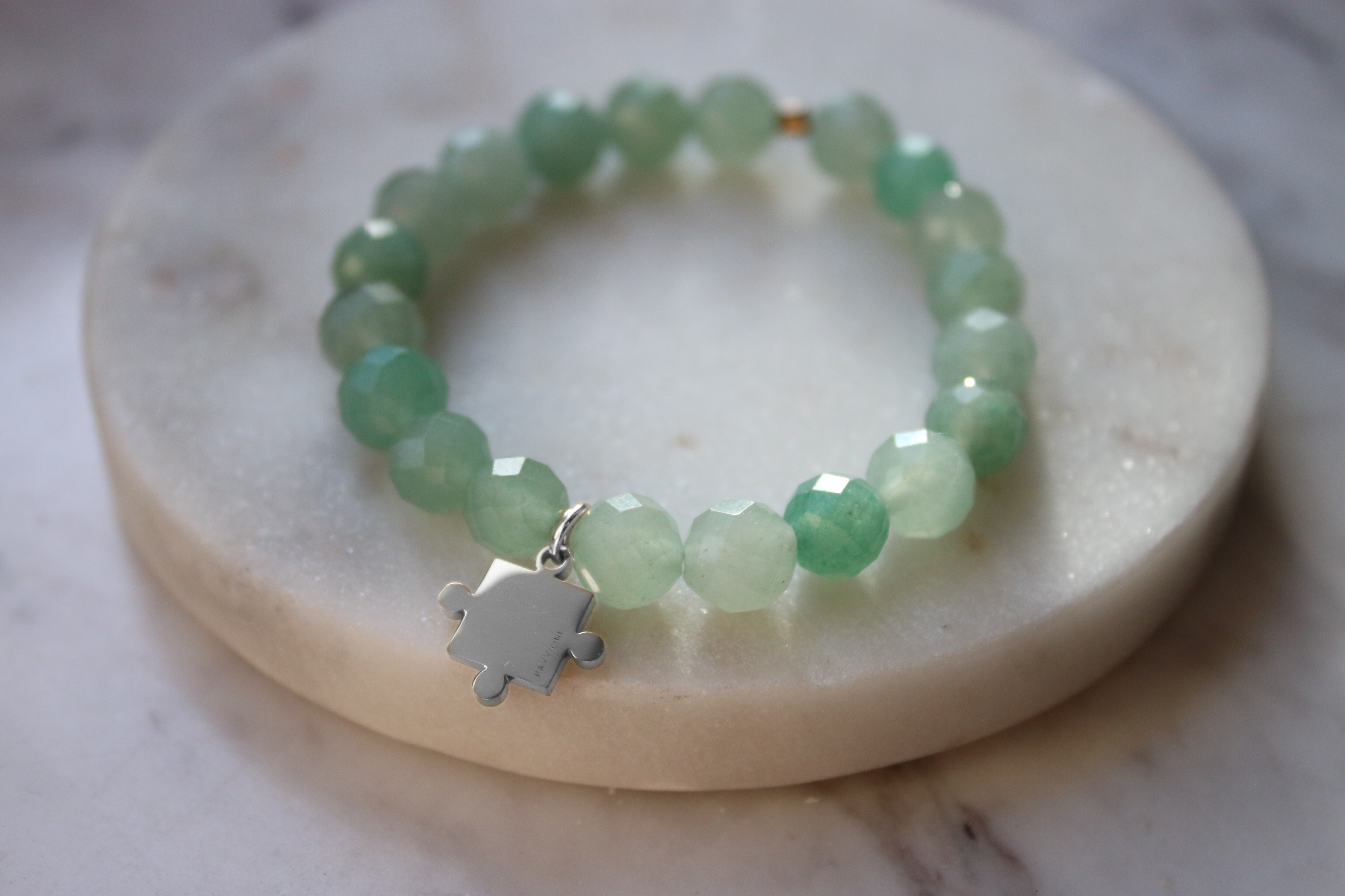 Bransoletka z puzzlem#2 fasetowana